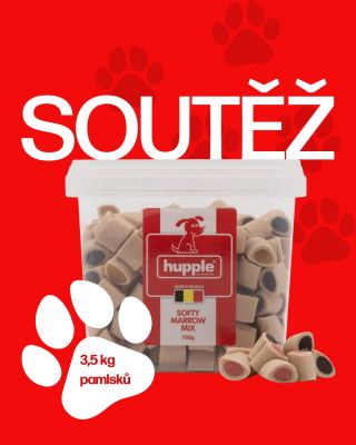 SOUTĚŽ O OBROVSKÉ 3,5 kg balení Hupple Softy Marrow Mix! Chceme udělat radost vám i vašim čtyřnohým parťákům – proto jsme...